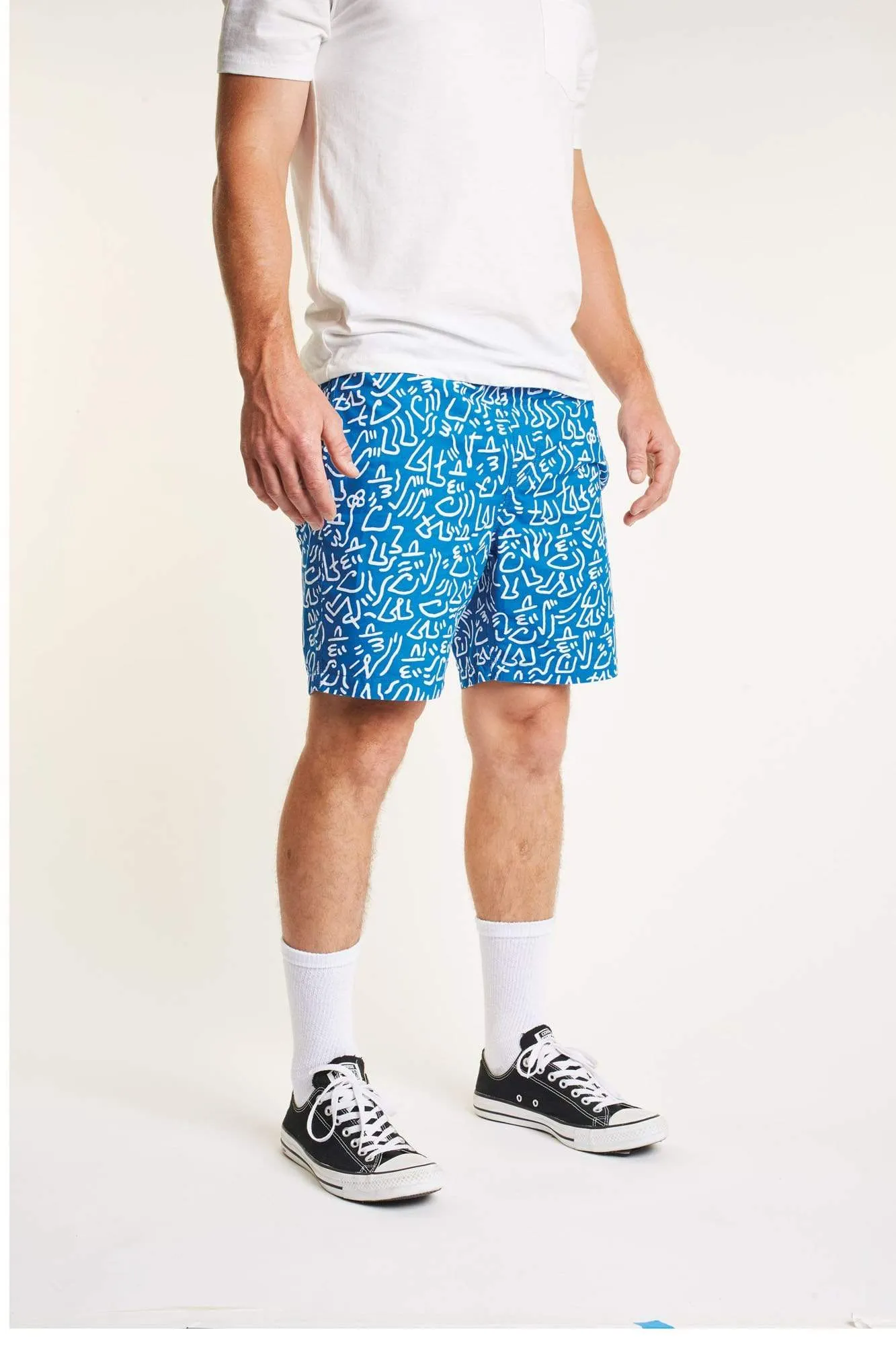 Steady Elastic Wb Short Royal/White