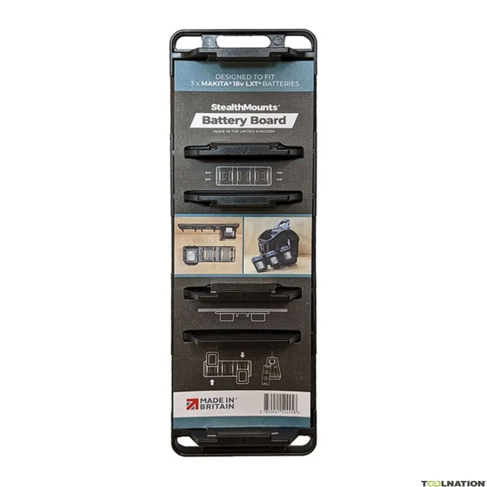 StealthMounts BD-MK18-1 Portabatterie nero per Makita LXT