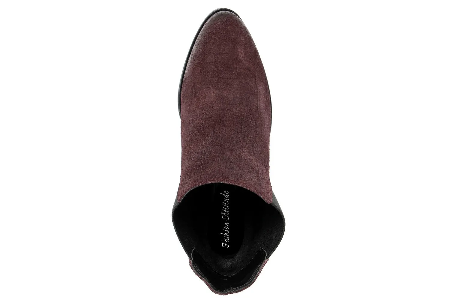 Stivaletto chelsea  Donna in Pelle Bordeaux