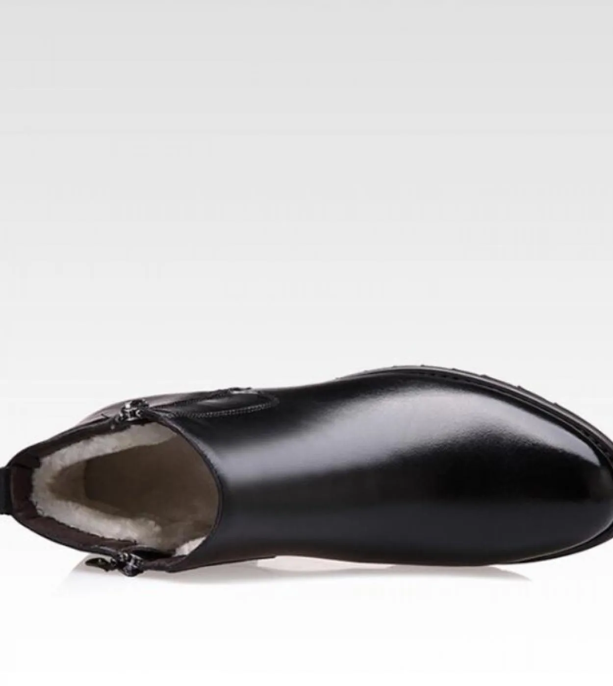 Stivali da uomo Zipper Designer Scarpe da cerimonia invernali da uomo Stivali di pelliccia britannici Stivali in vera pelle a pu