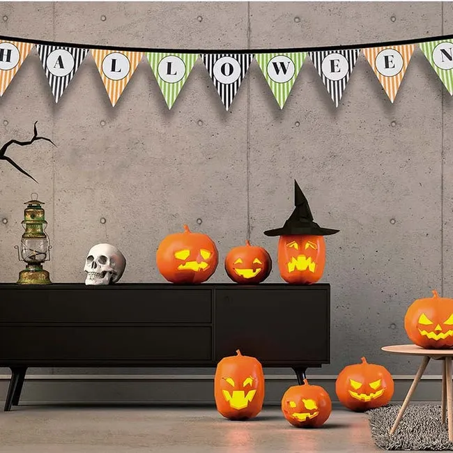 Striscione colorato Happy Halloween 3m