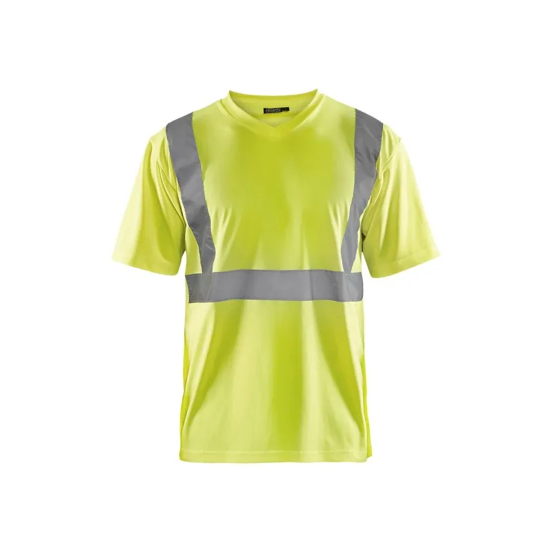 T-Shirt da Lavoro Alta Visibilità Blaklader scollo a V maniche corte 331310093300L