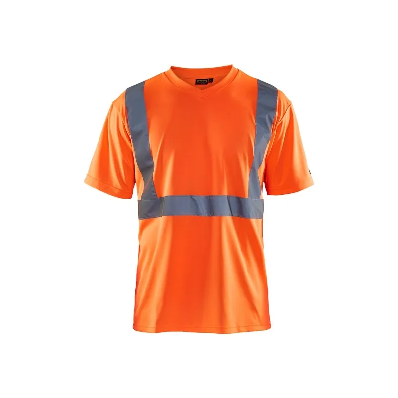 T-Shirt da Lavoro Alta Visibilità Blaklader scollo a V maniche corte 331310093300L
