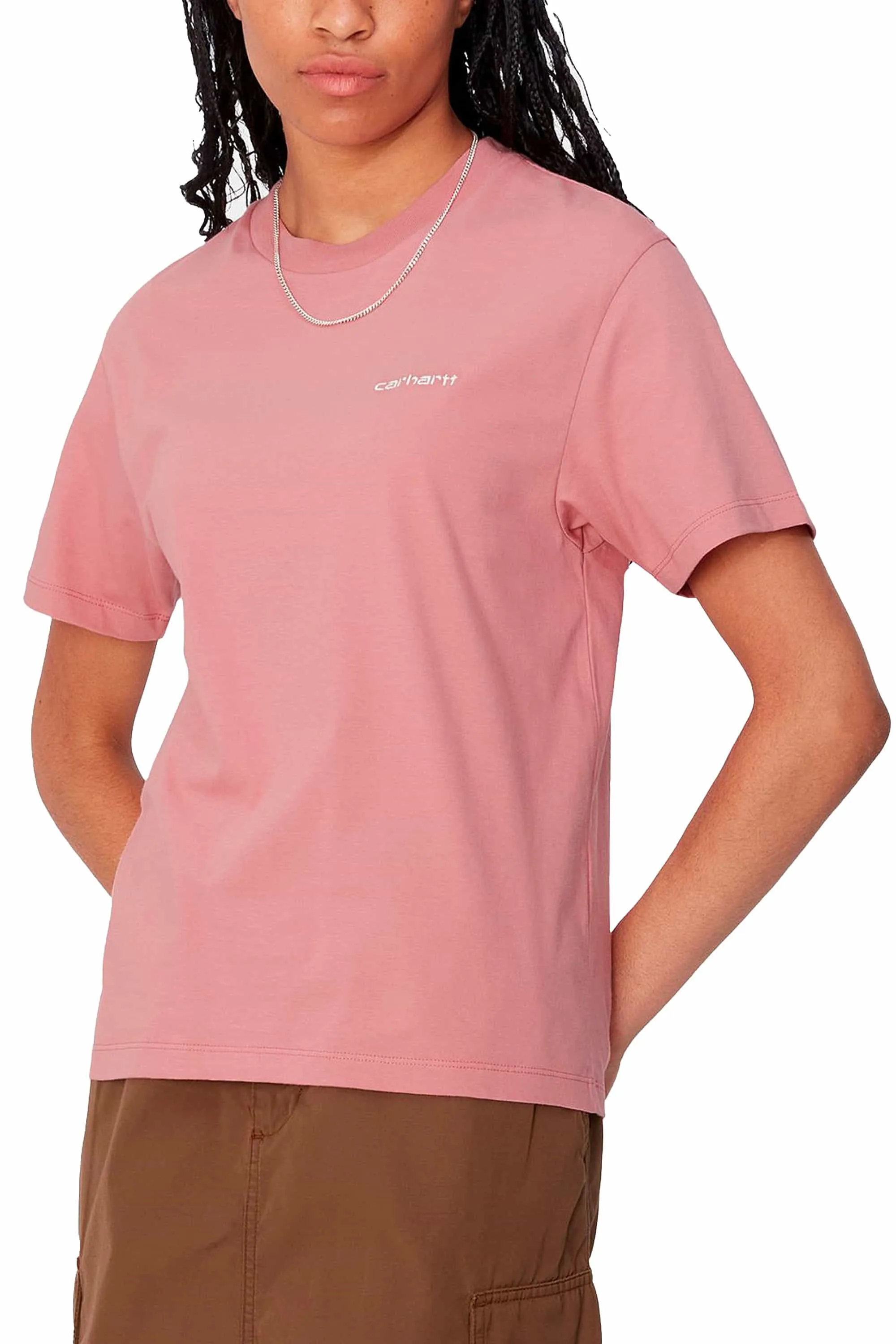         T-SHIRT MANICA CORTA W' S/S SCRIPT EMBROIDERY T-SHIRT
