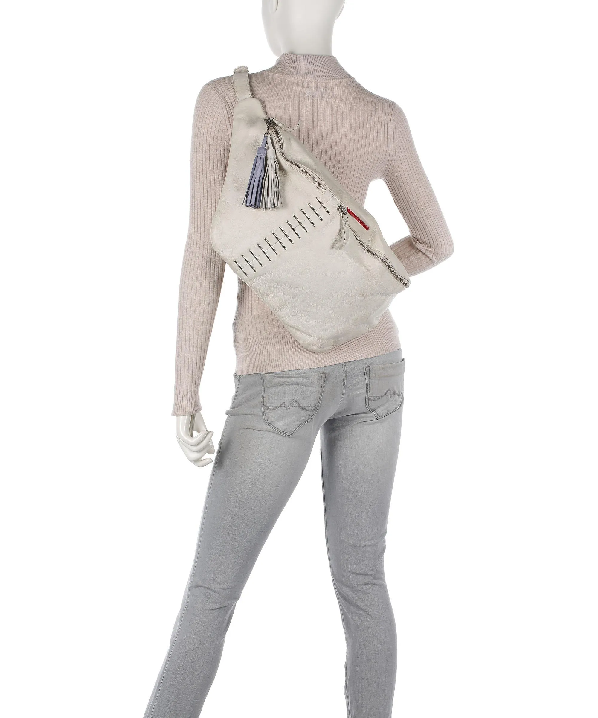  Taschendieb Wien Domgasse 5 Borsa sling morbida pelle bovina sabbia  