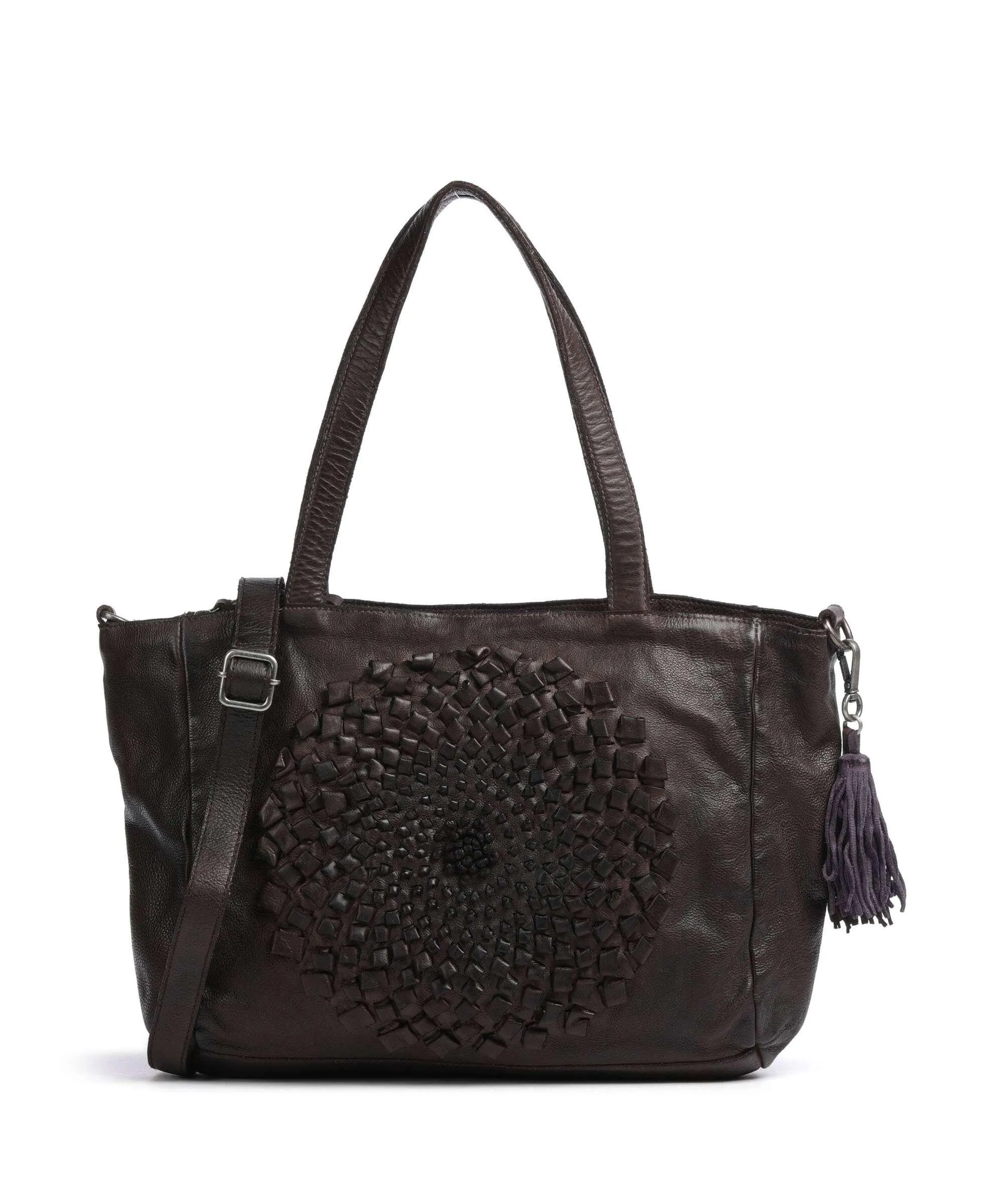  Taschendieb Wien Dorotheagasse 2 Borsa a spalla pelle di vacchetta grana cioccolato  