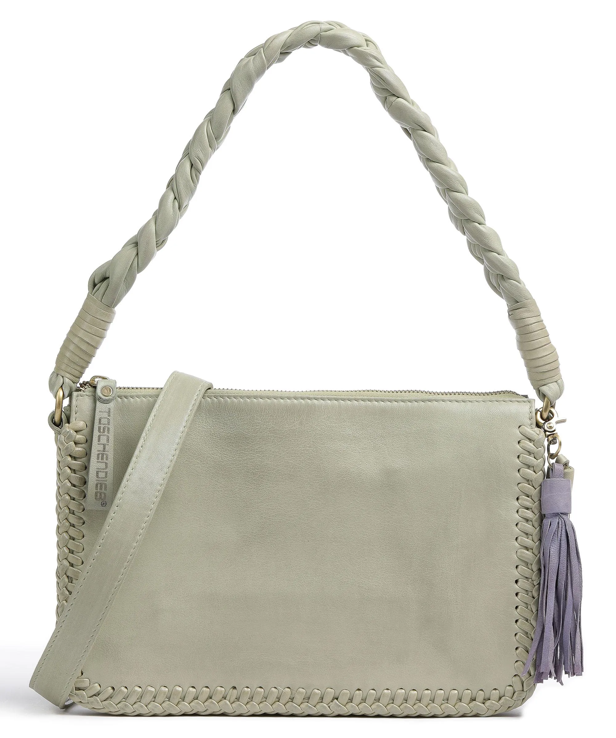  Taschendieb Wien Fürstengasse 3 Borsa a spalla pelle di pecora verde menta  