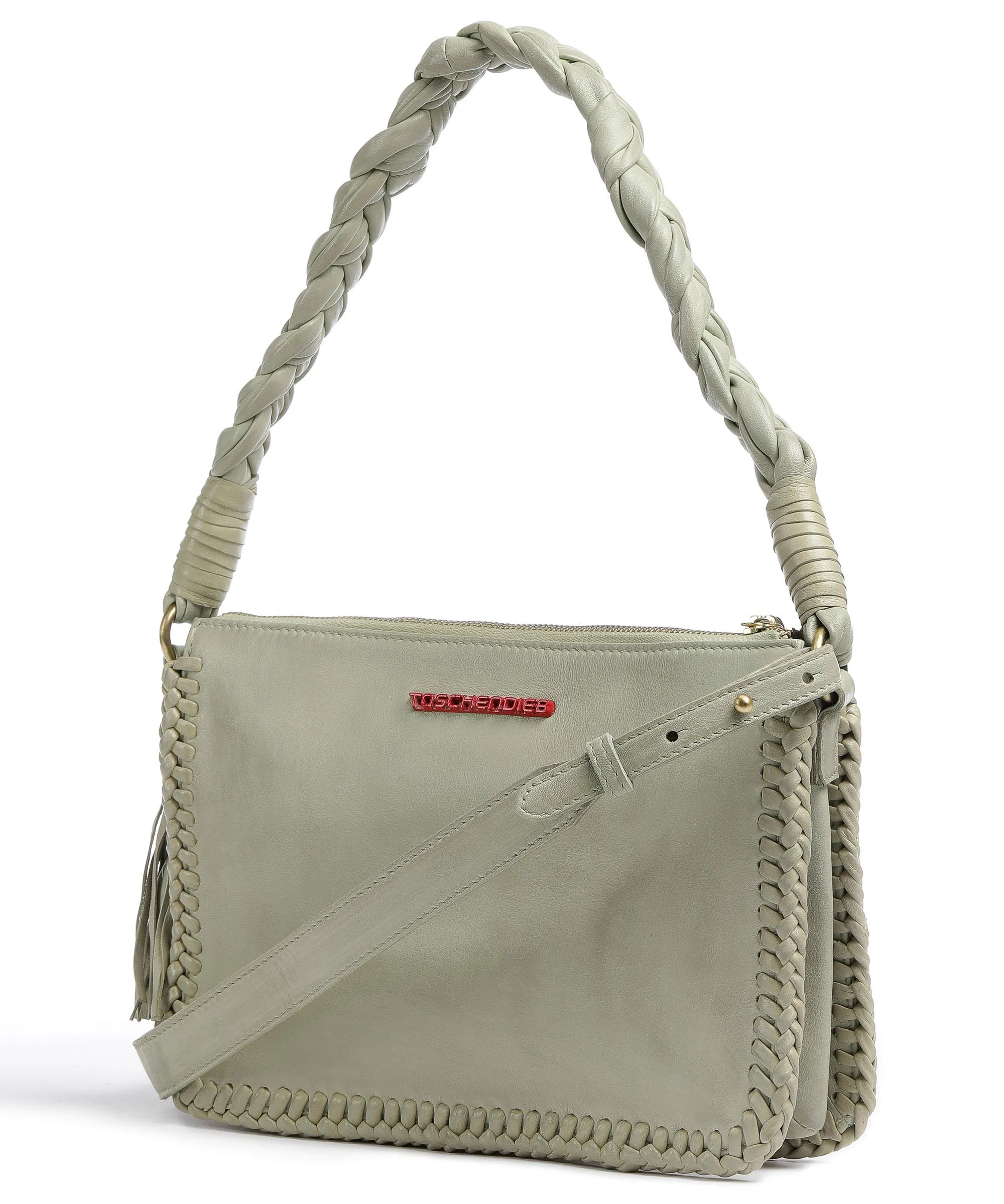 Taschendieb Wien Fürstengasse 3 Borsa a spalla pelle di pecora verde menta  