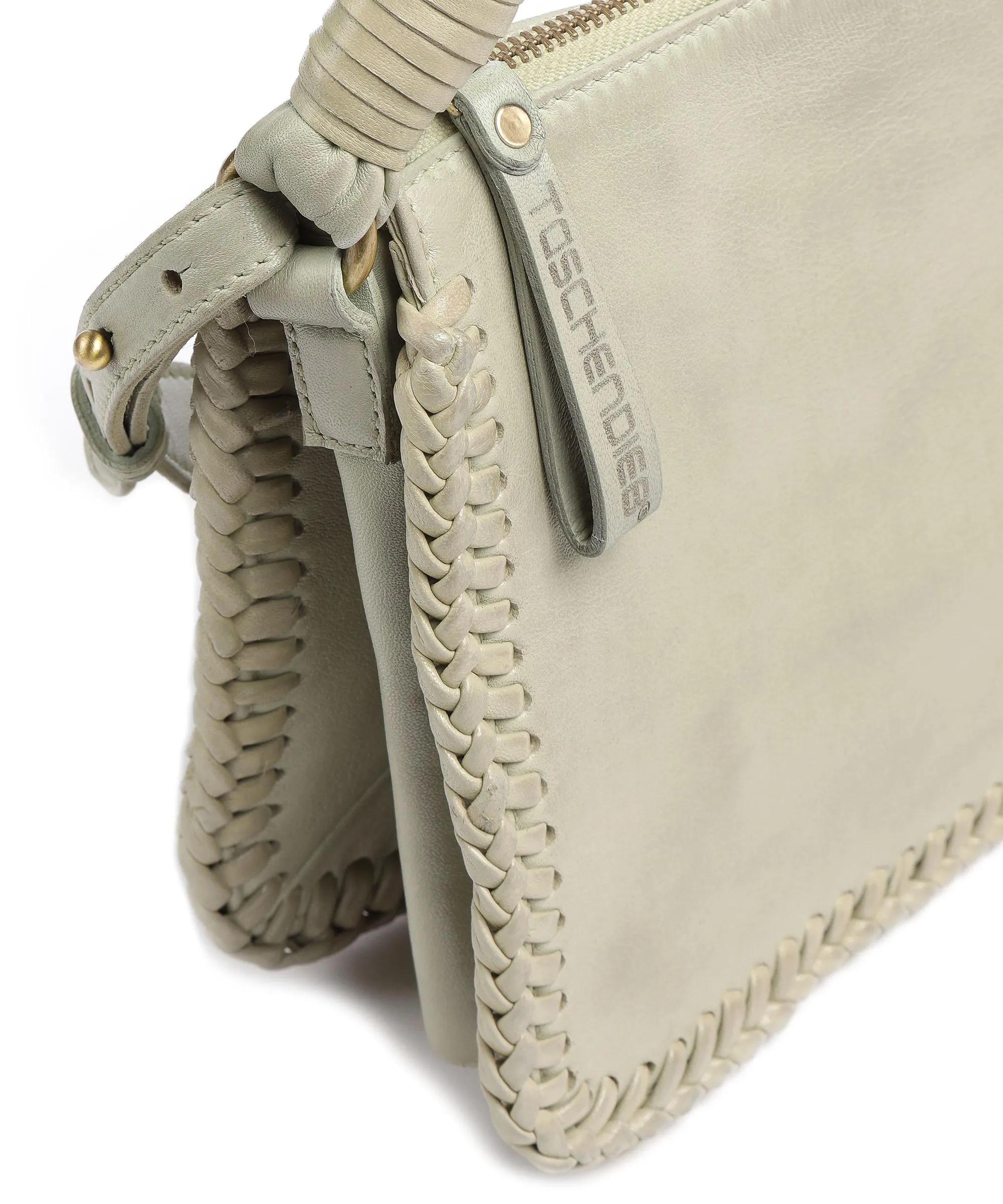  Taschendieb Wien Fürstengasse 3 Borsa a spalla pelle di pecora verde menta  