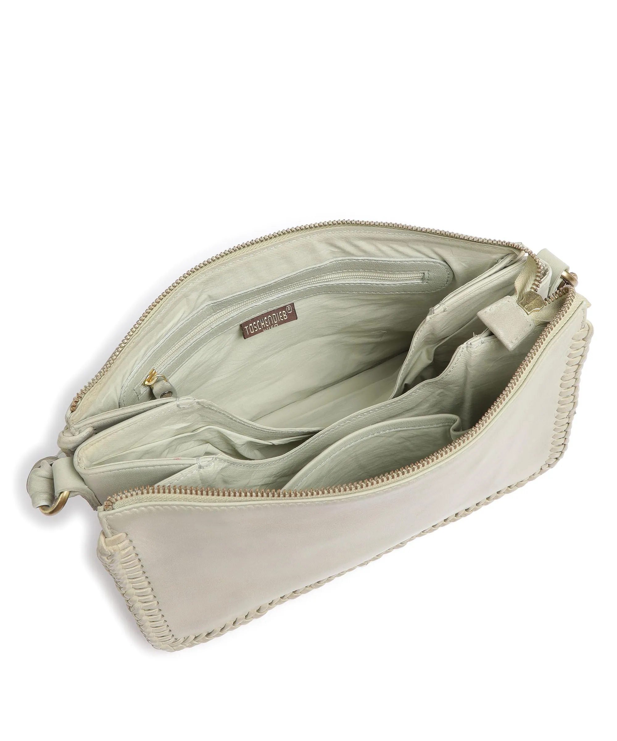  Taschendieb Wien Fürstengasse 3 Borsa a spalla pelle di pecora verde menta  