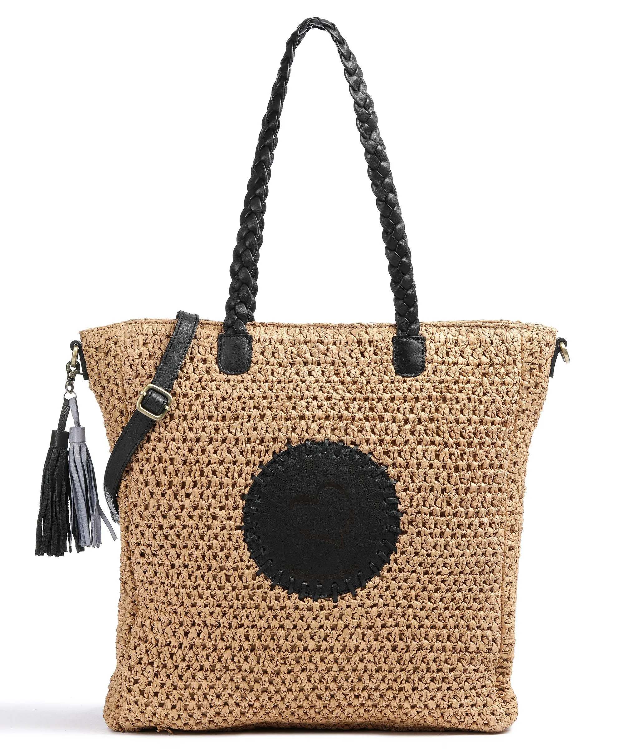  Taschendieb Wien Strandgasse 2 Borsa shopper libro natura/nero  