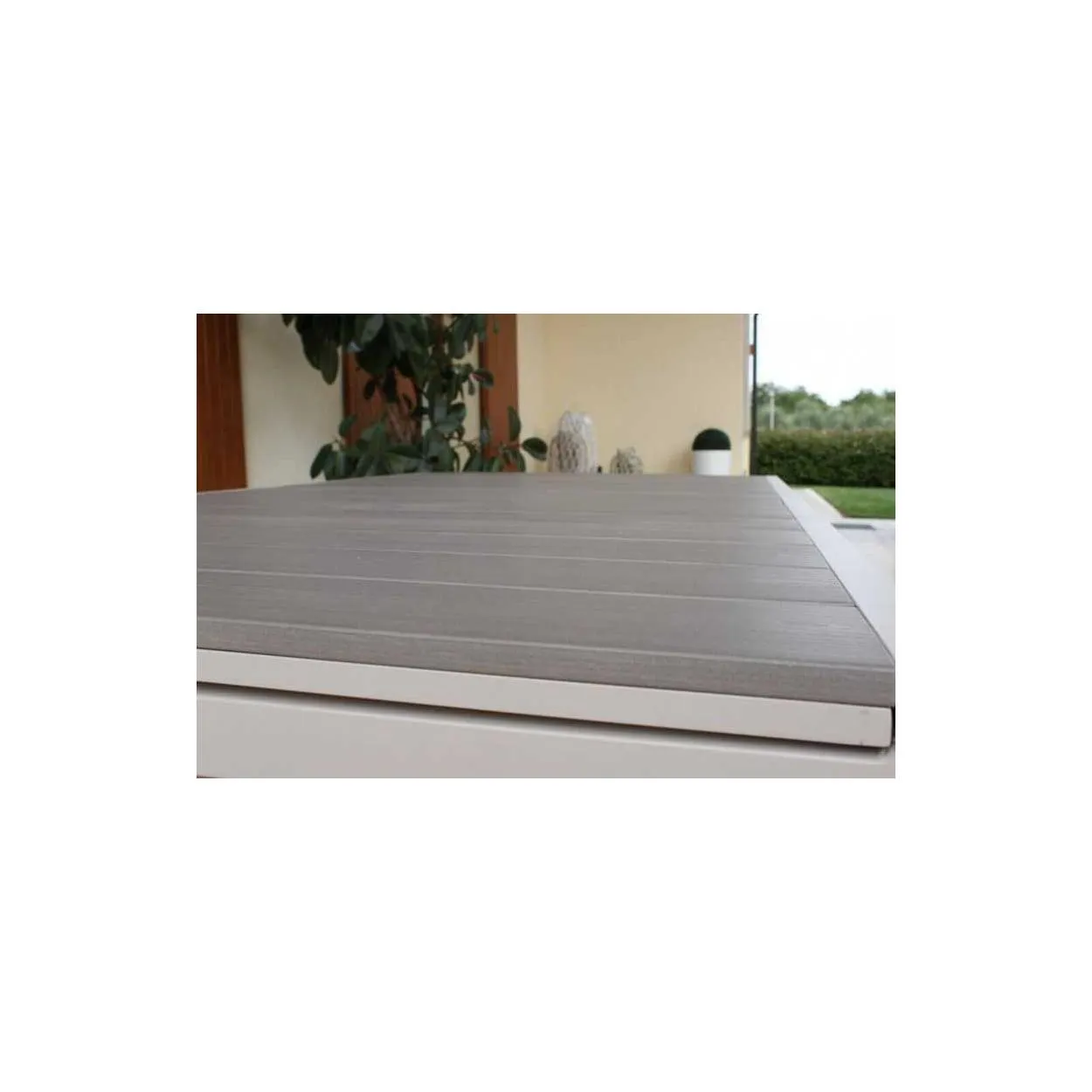 Tavolo da esterno allungabile in alluminio Pental 180/240cm X 100cm Tortora