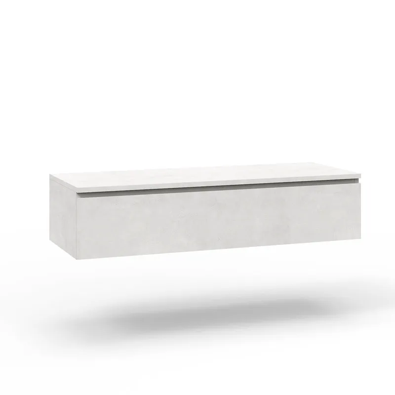 TFT Home Base con top 1 cassetto YOKA, bianco pietra