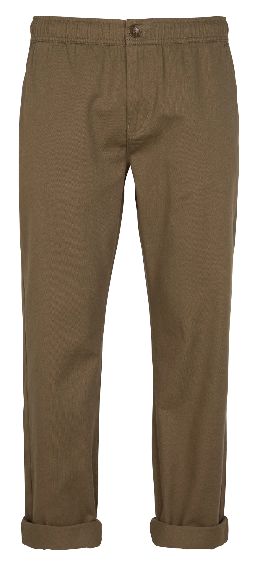  THINKING MU   Pantaloni dritti in cotone biologico | Verde