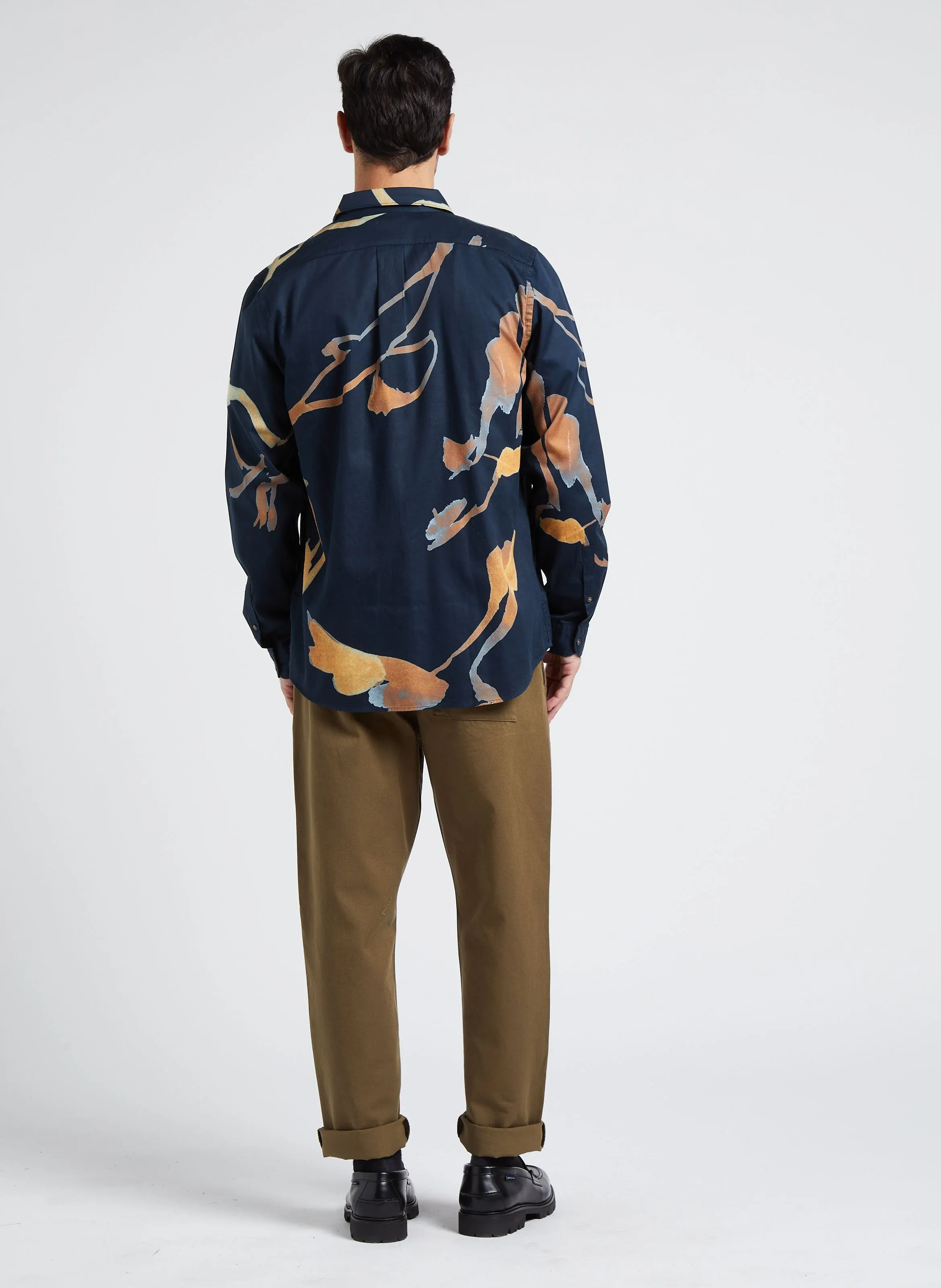  THINKING MU   Pantaloni dritti in cotone biologico | Verde