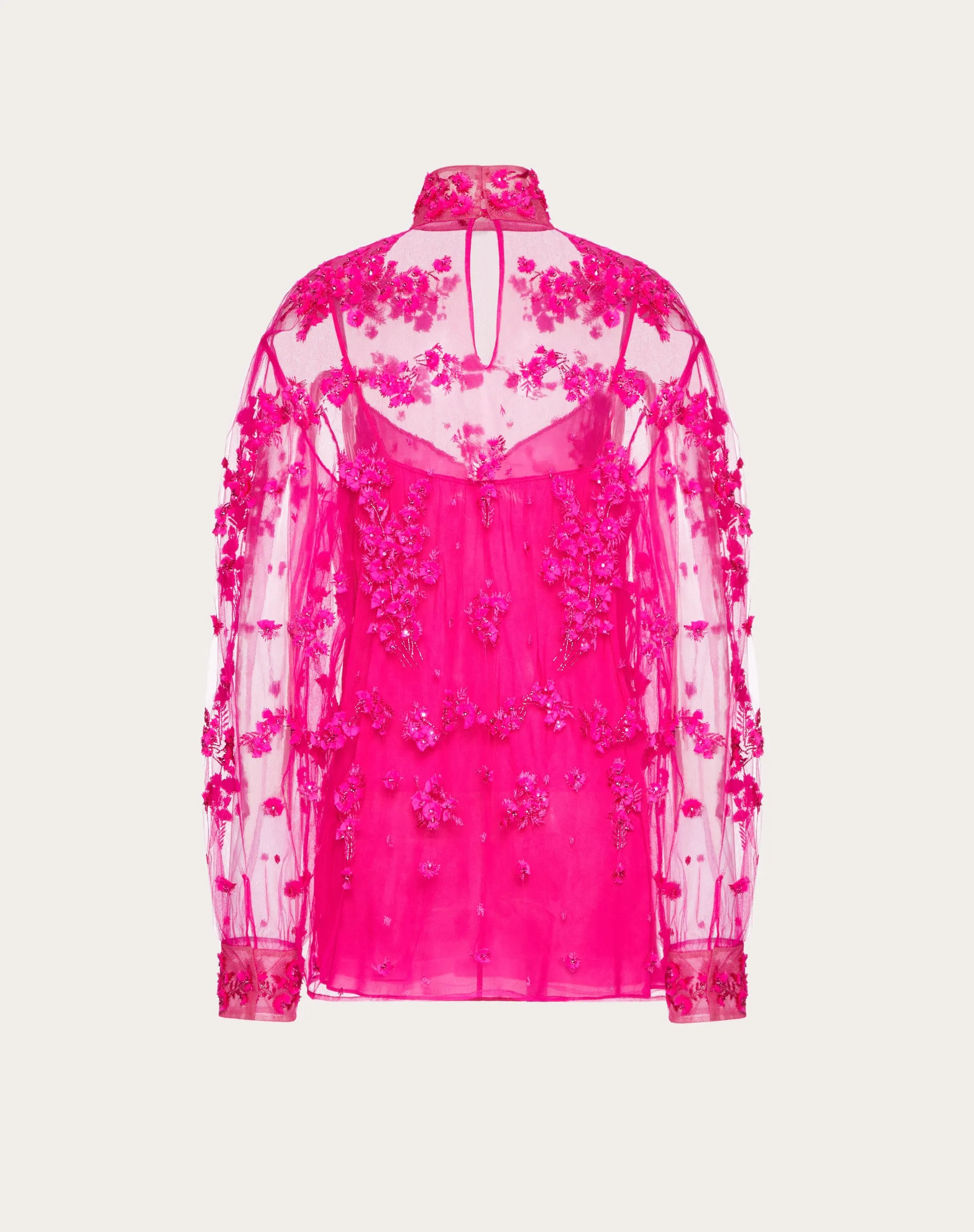 TOP IN TULLE ILLUSIONE RICAMATO