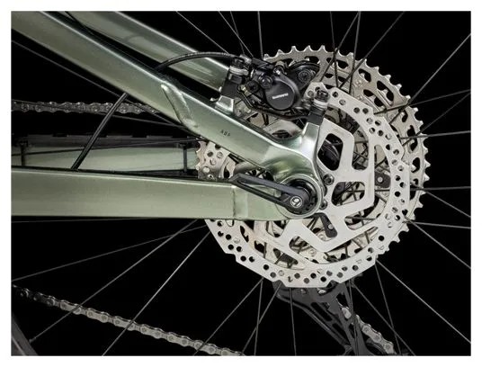 Trek Top Fuel 5 MTB a sospensione totale Shimano Deore 12S 29'' Verde Lichene 2024