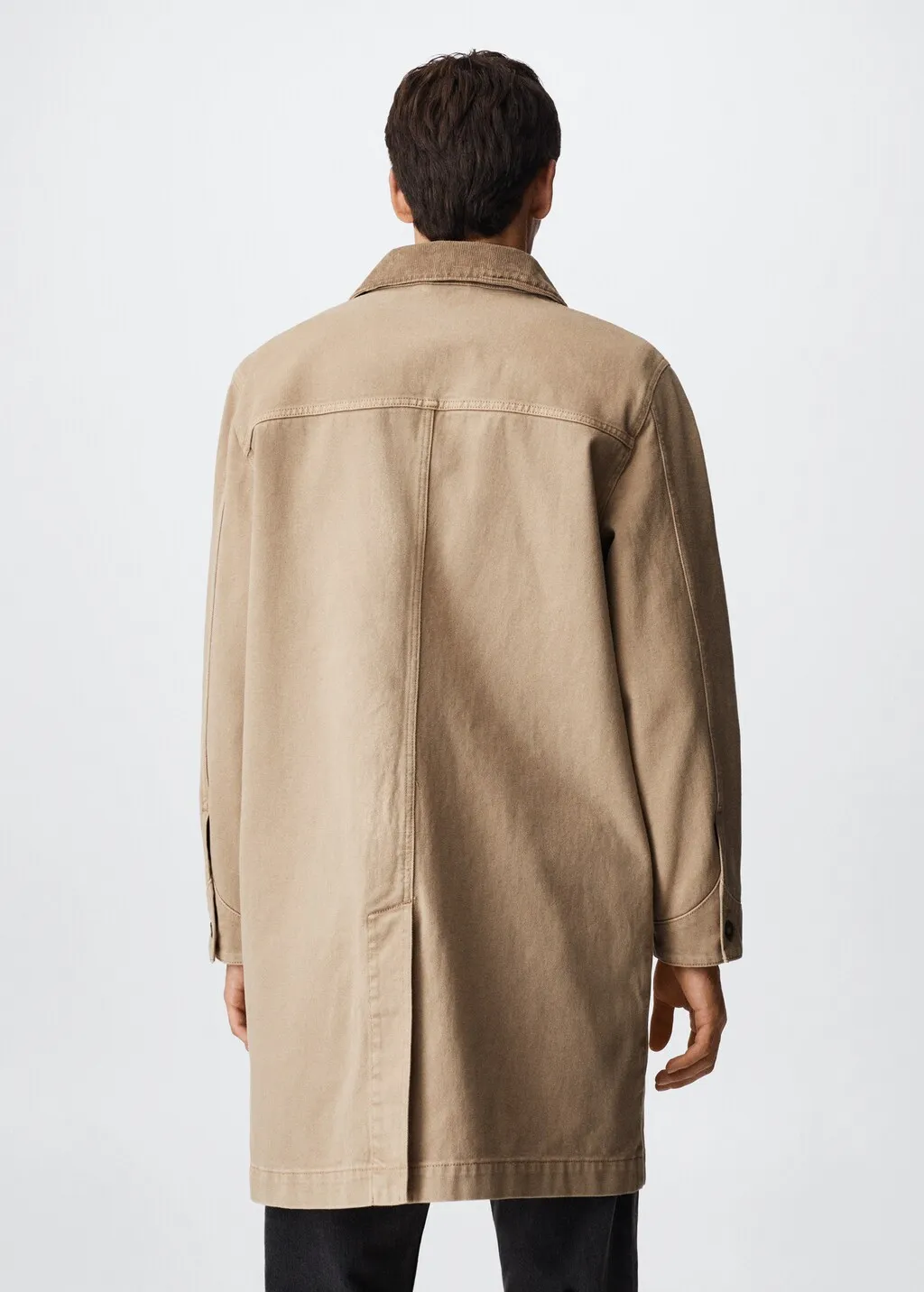 Trench tessuto denim