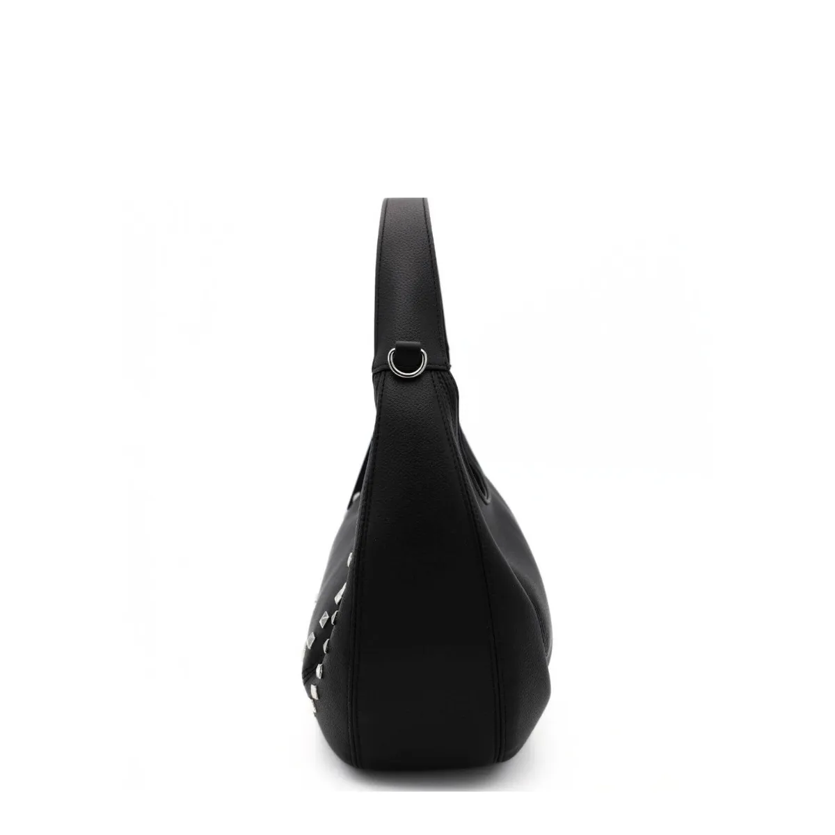 TWINSET BORSA HOBO TB7064 BORCHIE NERO  