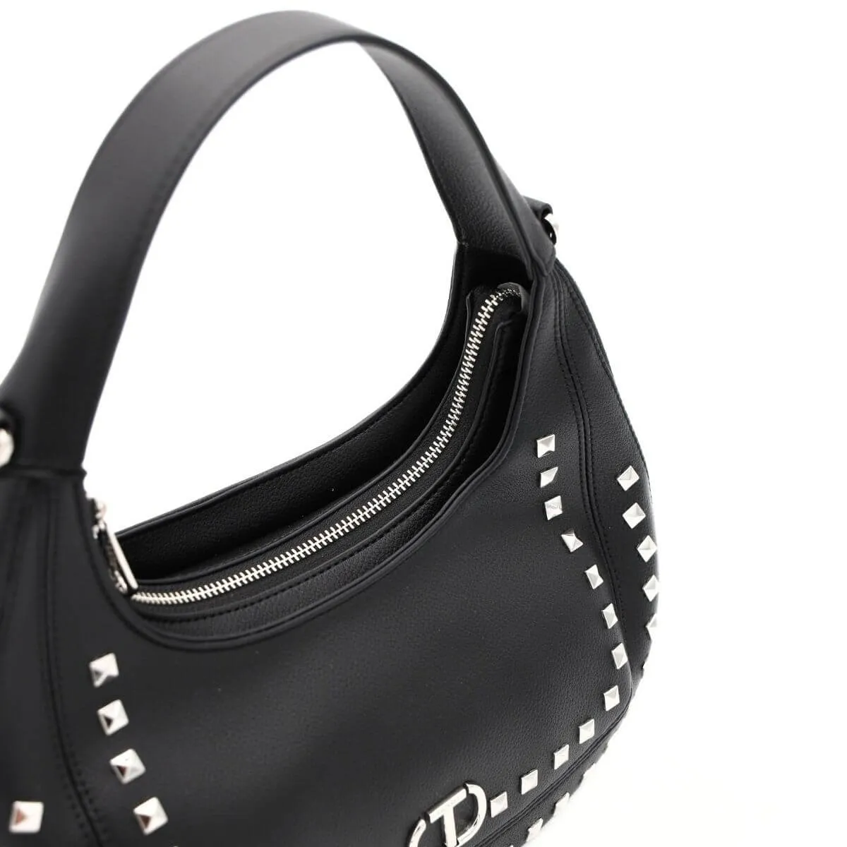 TWINSET BORSA HOBO TB7064 BORCHIE NERO  