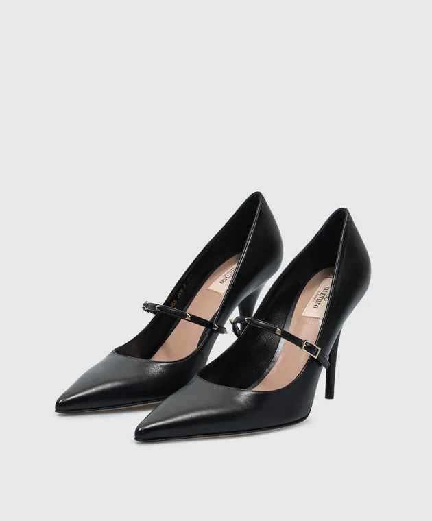 Valentino Décolleté Mary Jane in pelle nera 5W2S0JV0SBQ