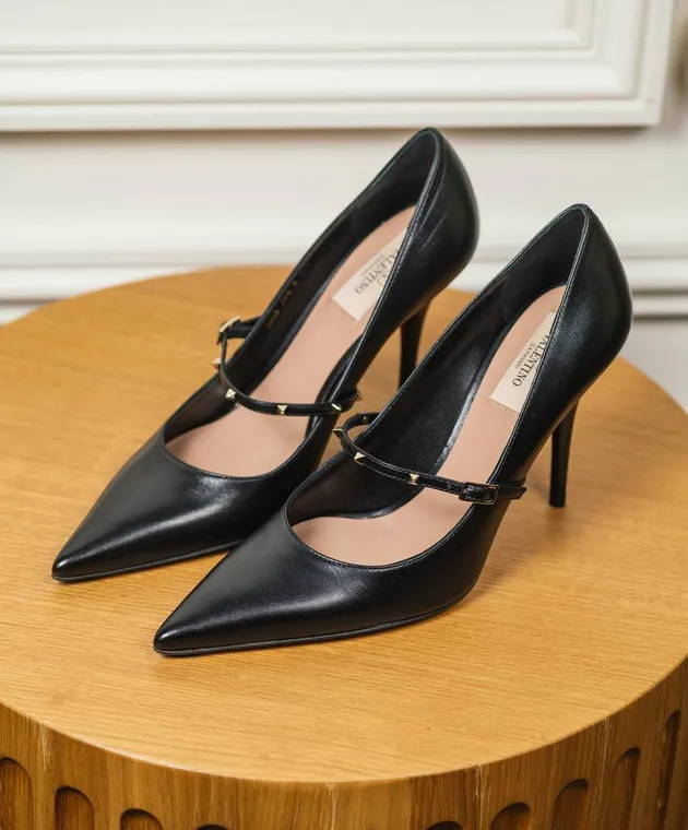 Valentino Décolleté Mary Jane in pelle nera 5W2S0JV0SBQ