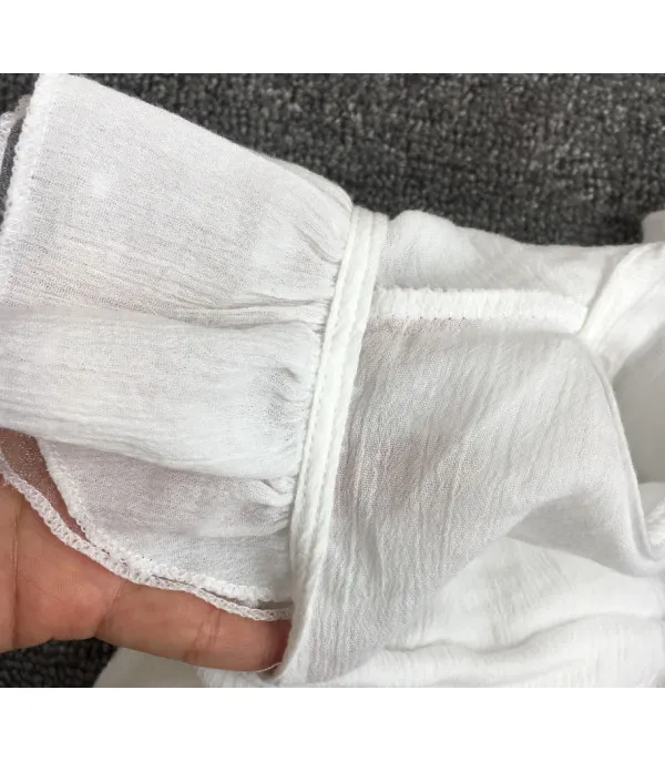 Vestitino baby littepois white