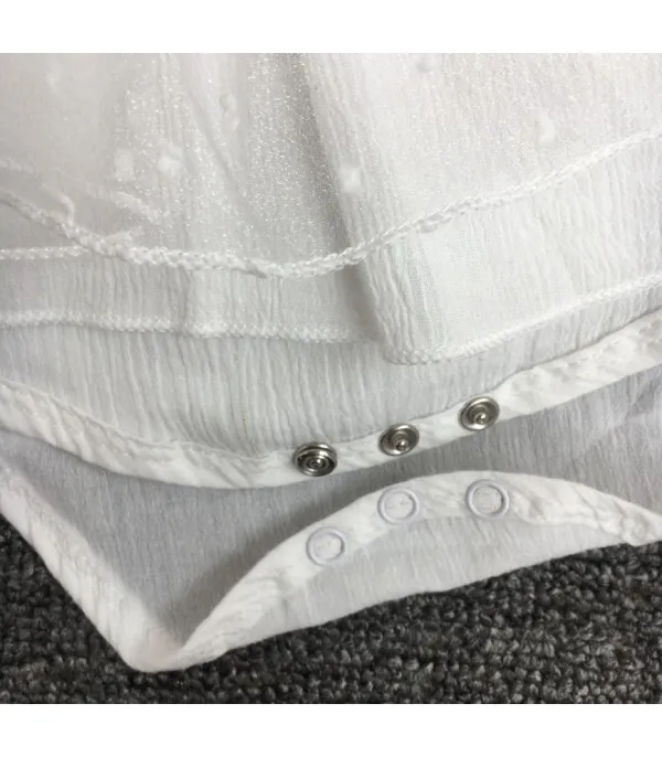 Vestitino baby littepois white