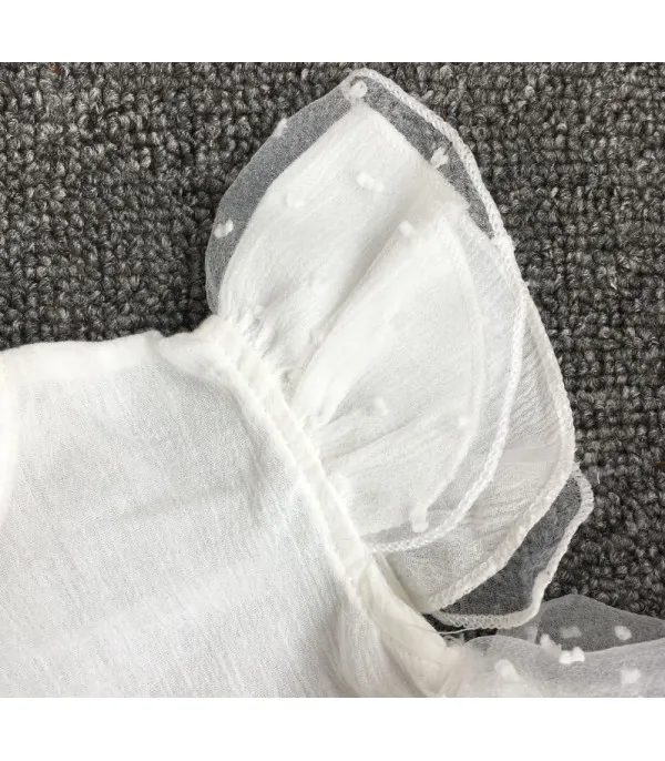 Vestitino baby littepois white