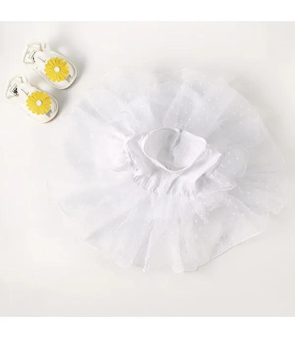 Vestitino baby littepois white