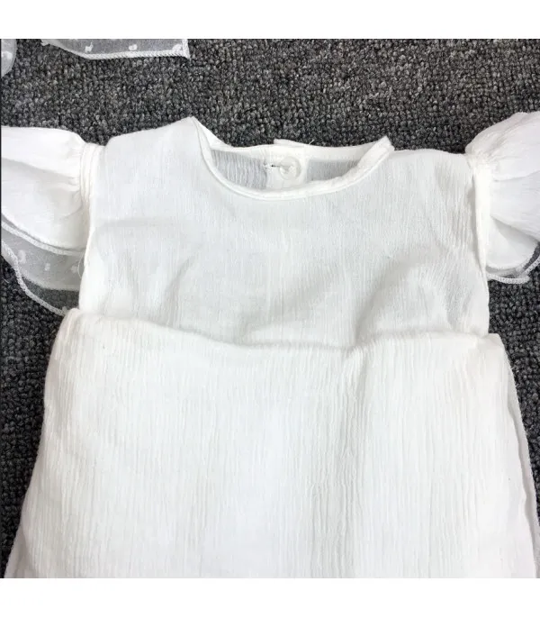 Vestitino baby littepois white