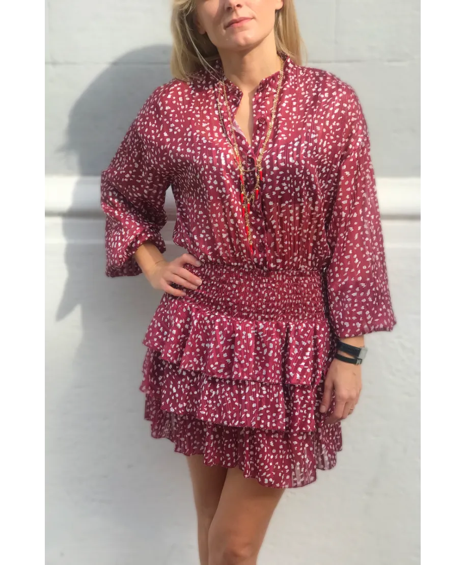 Vestito donna, corto - Manica lunga - Rosso