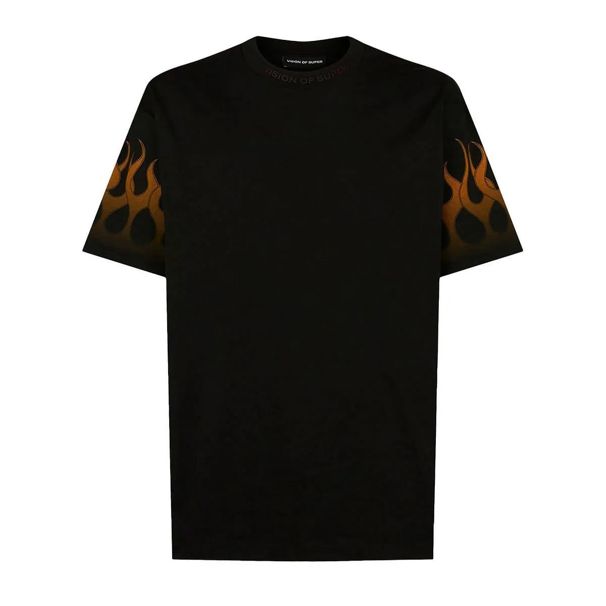      VISION OF SUPER TSHIRT WITH ORANGE FLAMES BAMBINO  