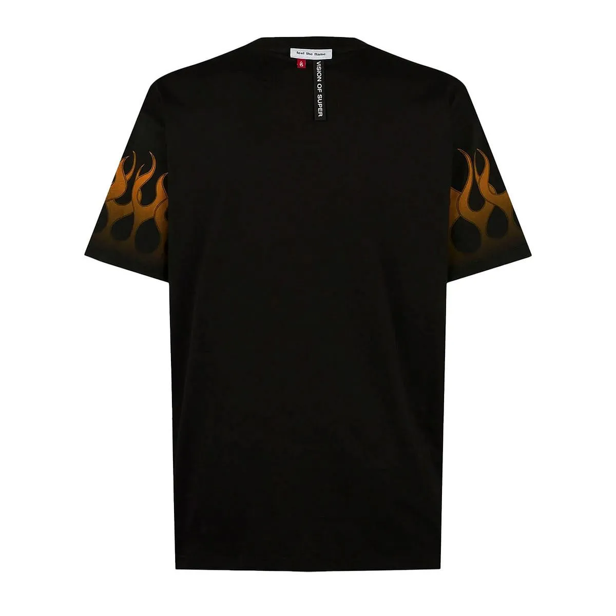      VISION OF SUPER TSHIRT WITH ORANGE FLAMES BAMBINO  
