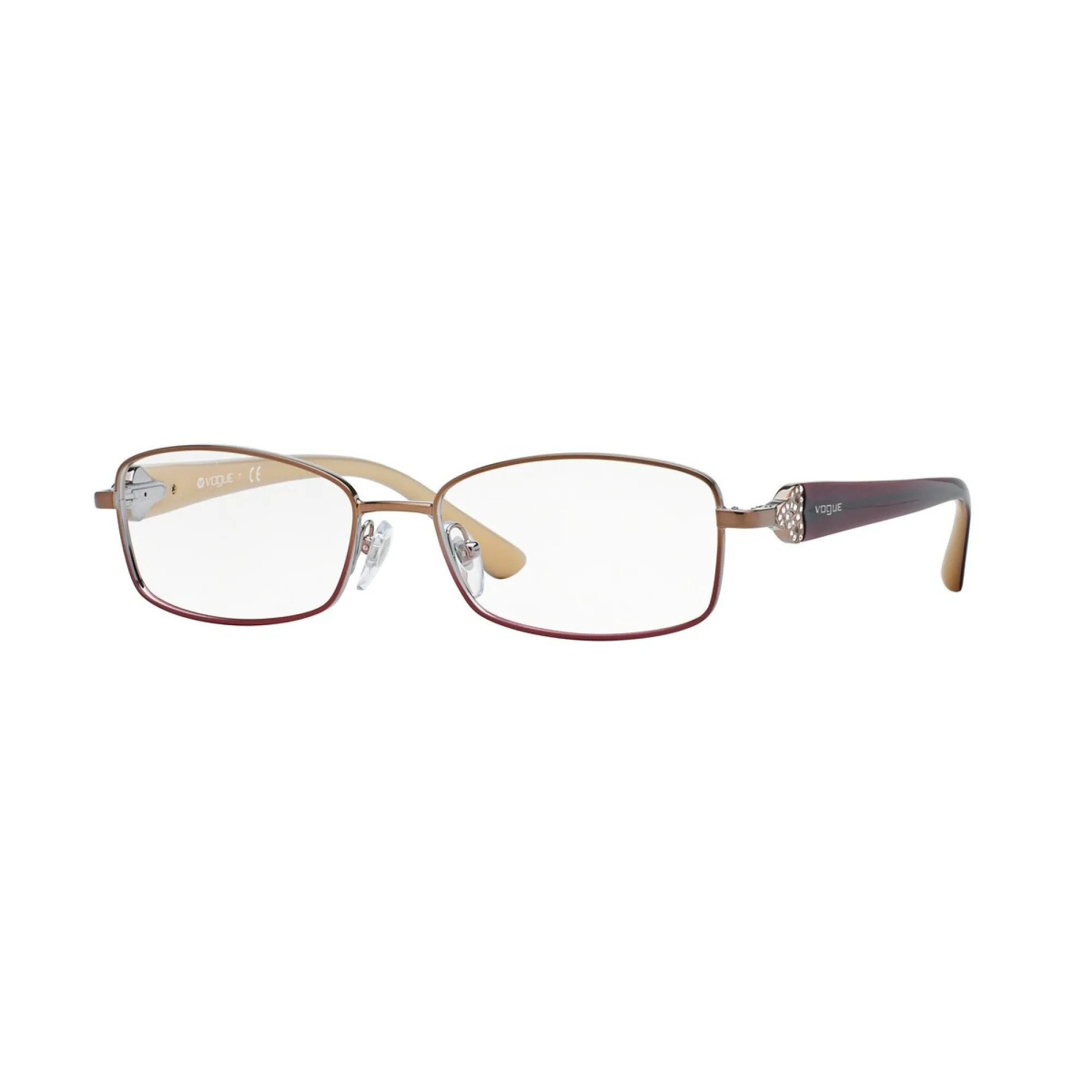   Vogue VO 3845B - 896 Marrone / Rosa | Occhiale Da Vista Donna 