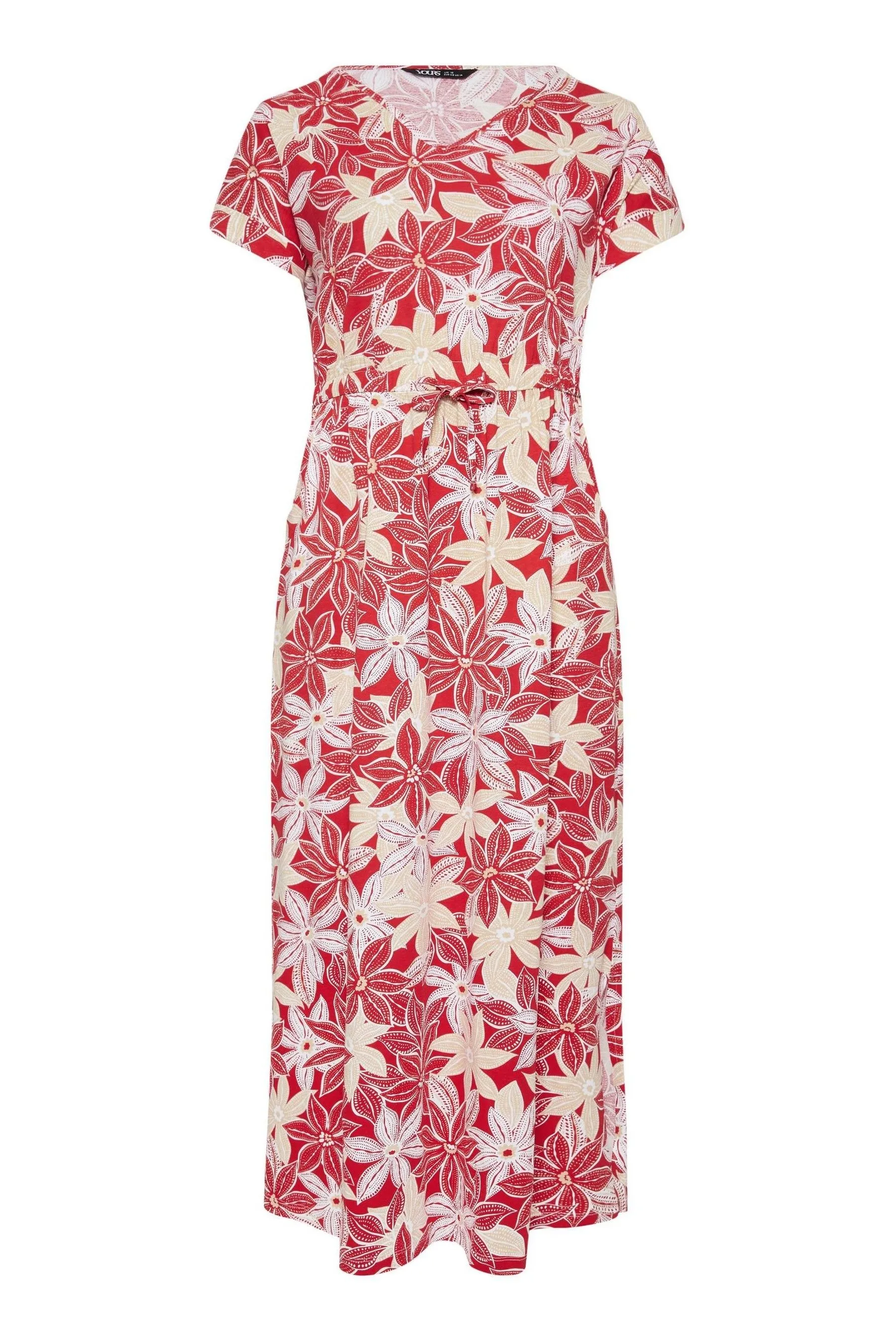 Yours Curve - Abito maxi con coulisse e spacco laterale